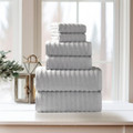 Bibb Home Ribbed Egyptian Cotton Towels (Set of 6) product image