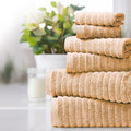 Bibb Home Ribbed Egyptian Cotton Towels (Set of 6) product image