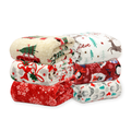 Kathy Ireland Holiday Print Plush Flannel Throw Blanket product image