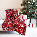 Kathy Ireland Holiday Print Plush Flannel Throw Blanket product image