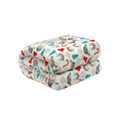 Kathy Ireland Holiday Print Plush Flannel Throw Blanket product image