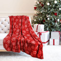 Kathy Ireland Holiday Print Plush Flannel Throw Blanket product image