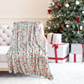 Kathy Ireland Holiday Print Plush Flannel Throw Blanket product image