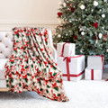 Kathy Ireland Holiday Print Plush Flannel Throw Blanket product image