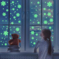 Glow-in-the-Dark Snowflake Window Clings, 47 ct. product image