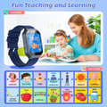 Smart Watch for Kids Ages 8-12, Smart Watch with 26 Games, Educational Toys, HD Camera, Video, Music Alarm, Audio Books, Learning Card, Flashlight (Blue) product image