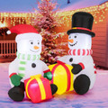 5-Foot Cute Blow-up Snowman Christmas Inflatables with Gift Boxes product image