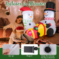 5-Foot Cute Blow-up Snowman Christmas Inflatables with Gift Boxes product image