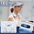 Portable Bladeless Neck Fan Personal Rechargeable Cooling Air Conditioner Hands Free Wearable Fan For Men Women Travel White product image