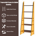 5-Tier Industrial Ladder Bookshelf  product image