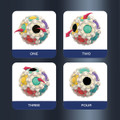 Finger-Top Massage Fidget Puzzle Ball Spinner product image