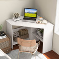 Corner Computer Desk Workstation with Storage Shelf product image