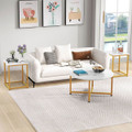 3-Piece Round Coffee Table Set with End Tables product image