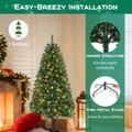 6, 7, or 8 ft Christmas Tree with Warm White LED Lights product image