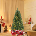 6, 7, or 8 ft Christmas Tree with Warm White LED Lights product image