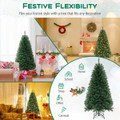 6, 7, or 8 ft Christmas Tree with Warm White LED Lights product image