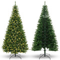 8 ft Pre-Lit Artificial Christmas Tree for Corners  product image