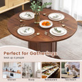 Round Dining Table with Pedestal Base for 4-6 People product image