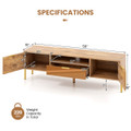 Mirrored TV Stand with Storage Space product image