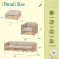 Outdoor Patio Conversation Sectional Furniture Set product image