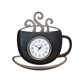 Farmhouse Bronze Latte Cup Wall Clock product image