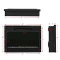 23" Infrared Quartz Electric Fireplace Insert with Remote Control product image