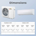 18000-BTU 2-Zone 20 SEER2 Mini Split AC with Heat Pump product image