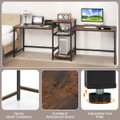 97-Inch Double Computer Desk with Power Outlets product image