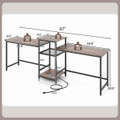 97-Inch Double Computer Desk with Power Outlets product image