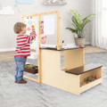 Kids' Art Center Wooden Table Bench Set product image