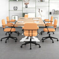 PU Leather Office Chair with Rocking Backrest and Ergonomic Armrest product image