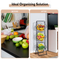 3-Tier Wire Basket Stand Storage Organizer product image