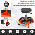 330-Pound Capacity Pneumatic Rolling Mechanic Stool with Padded Seat product image