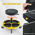 330-Pound Capacity Pneumatic Rolling Mechanic Stool with Padded Seat product image
