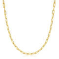18/20/24-Inch 18K Gold Paperclip Link Chain Necklace product image