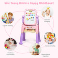 Height Adjustable Kids' Magnetic Double Sided Easel  product image