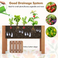 Solid Wood Elevated Planter Box with Legs product image