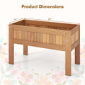 Solid Wood Elevated Planter Box with Legs product image