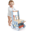 2-in-1 Wooden Baby Push Walker with Multi-Activity Center product image