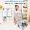 2-in-1 Wooden Baby Push Walker with Multi-Activity Center product image