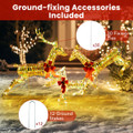 Christmas Lighted Reindeer with Red Bows product image