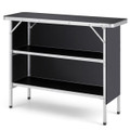 Aluminum  Folding Camping Picnic Table with 2-Tier Shelves product image