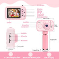 Camera Toys for Kids Ages 3-12,Kids Camera with Flip Lens for Selfie and Video,HD Digital Camera,Christmas Birthday Party Gifts,Pink product image