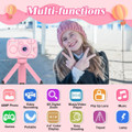 Camera Toys for Kids Ages 3-12,Kids Camera with Flip Lens for Selfie and Video,HD Digital Camera,Christmas Birthday Party Gifts,Pink product image