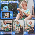 Camera Toys for Kids Ages 3-12,Kids Camera with Flip Lens for Selfie and Video,HD Digital Camera,Christmas Birthday Party Gifts,Blue product image