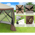11.5 x 11.5-Foot Pop-up Gazebo with Mesh Netting Walls  product image