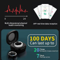 Smart Ring Fitness Tracker with Charging Case,Wearable Smart Tracker Rate Monitor Sleep Recorder for Men Women(8#-White) product image
