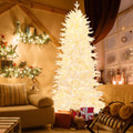7FT Artificial Christmas Tree with 1880 PVC Branch Tips and LED Lights product image