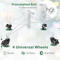 7FT Artificial Christmas Tree with 1880 PVC Branch Tips and LED Lights product image