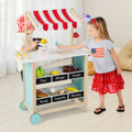 Kids' Wooden Ice Cream Cart with Chalkboard and Storage product image